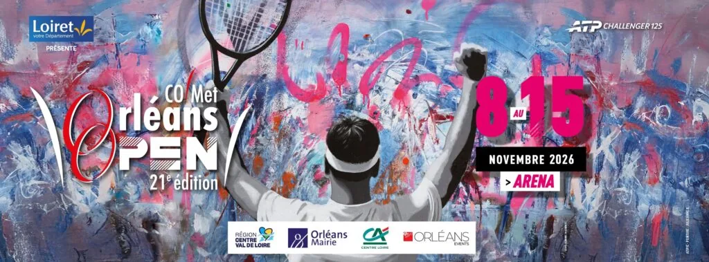 The Loiret's unmissable tennis event is back! 21st CO’Met Orléans Open.