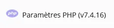 PHP 7.4 settings (Plesk Obsidian)