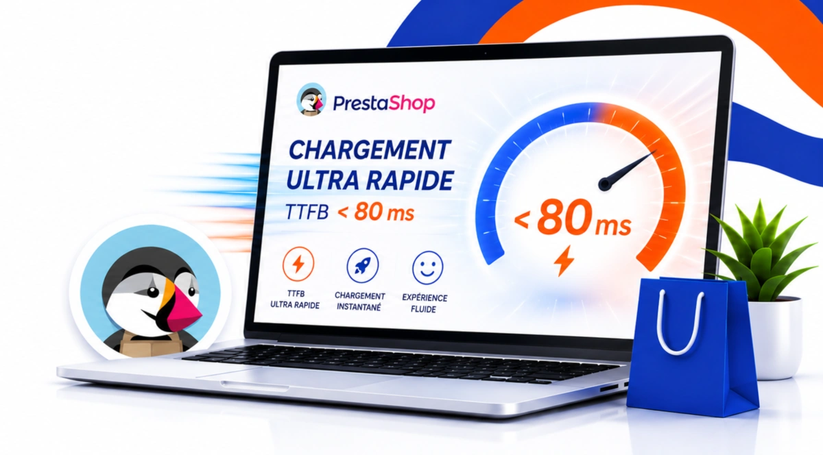 HaiSoft PrestaShop hosting: ultra-fast loading, TTFB under 80 ms